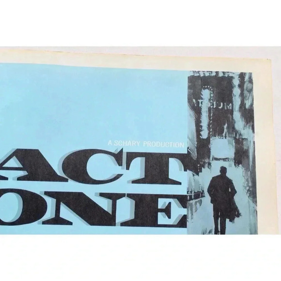 Vintage 1964 ACT ONE George Hamilton / Jason Robards Movie Lithograph Poster - Picture 5 of 5